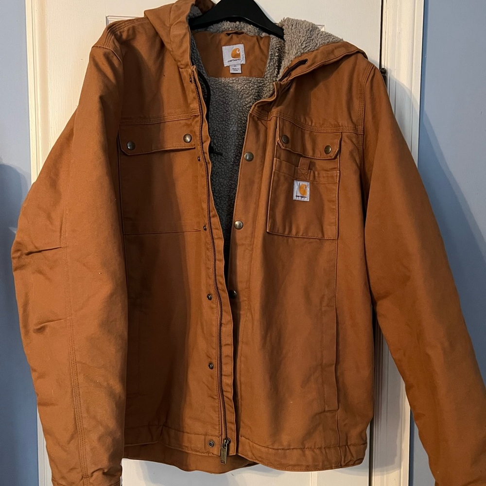 Brand New Carhartt Duck Sherpa lined Utility Jacket